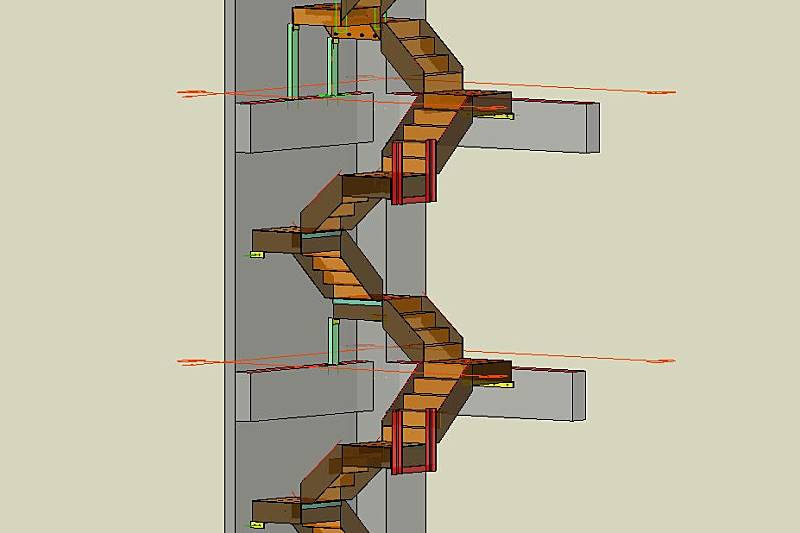 南京東路五段大樓樓梯增建工程鋼構拆圖縮圖