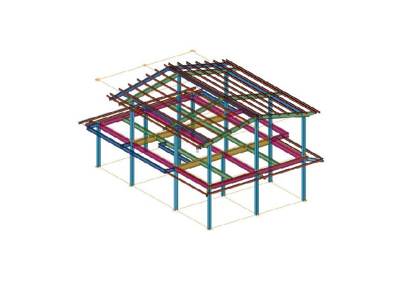 李正彥自用農舍興建工程鋼構拆圖工程圖