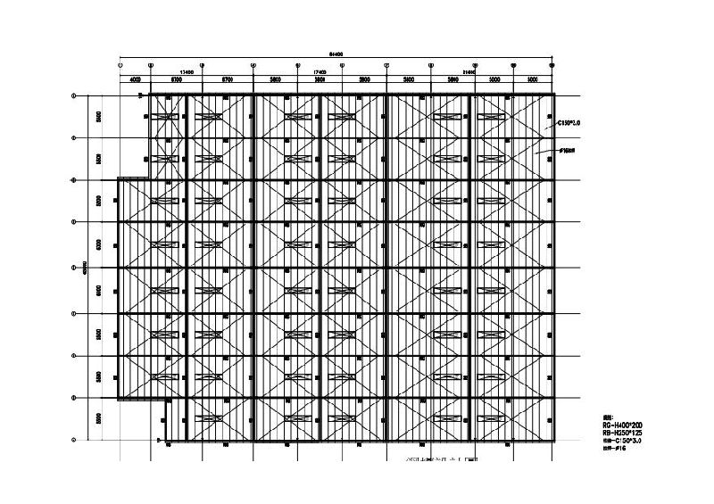 三洋磁磚廠房新建工程鋼構拆圖工程圖