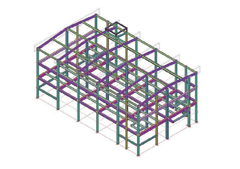 揚金企業廠房新建工程鋼構拆圖工程圖