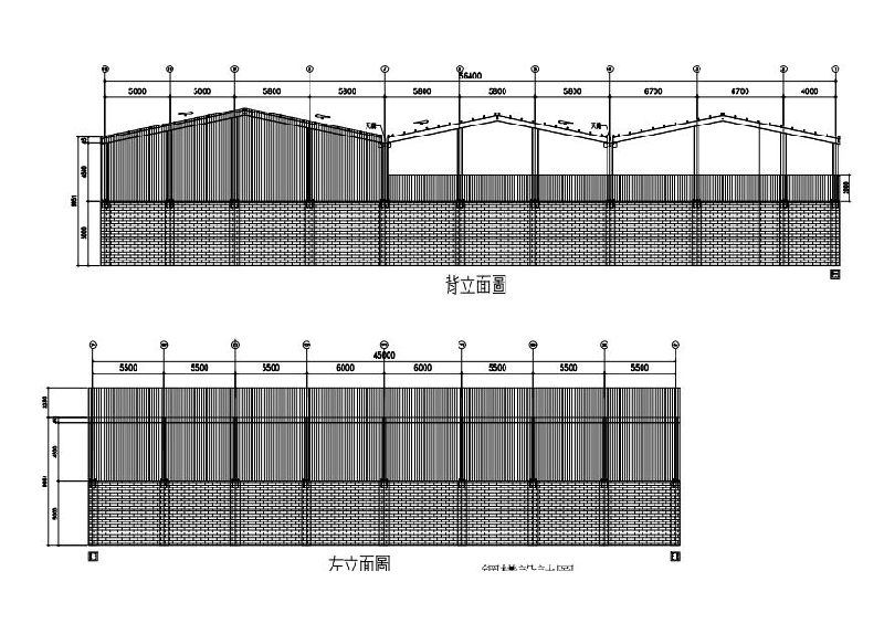 三洋磁磚廠房新建工程鋼構拆圖縮圖
