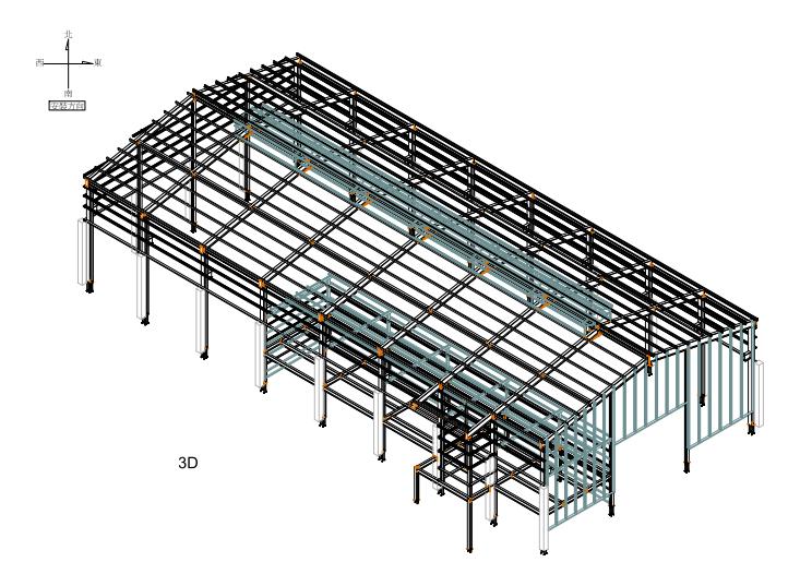 淡水北新莊工廠增建鋼構拆圖工程圖