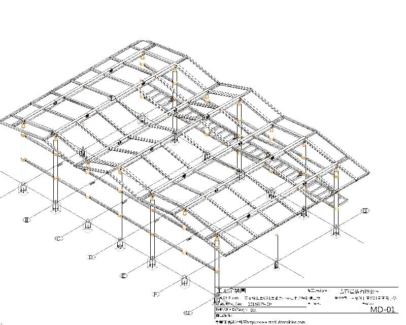 宜蘭壯圍國小風雨操場新建工程鋼構拆圖工程圖